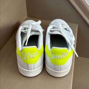 adidas White and Neon Yellow Sneakers